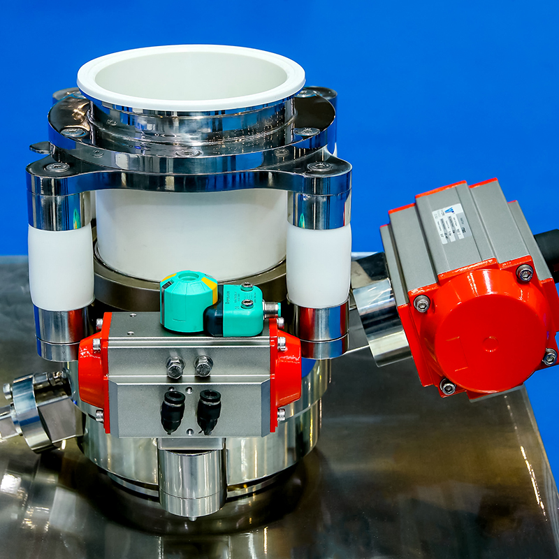 Aseptisk delad fjärilsventil